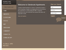 Tablet Screenshot of glenbrookapts.com
